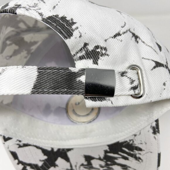 Smiley Face White Gray Tie Dye Ball Cap Hat main image 5
